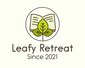 Leaf Nature Book logo design