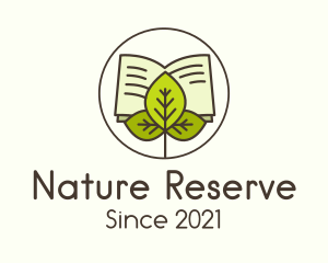 Leaf Nature Book logo design