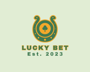 Lucky Shamrock Horseshoe  logo design