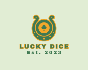 Lucky Shamrock Horseshoe  logo design