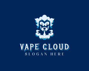 Vape Clown Smoking logo design