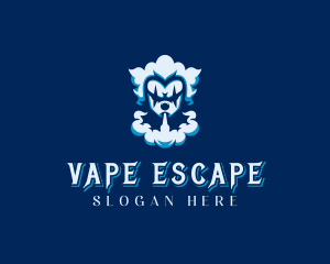 Vape Clown Smoking logo design