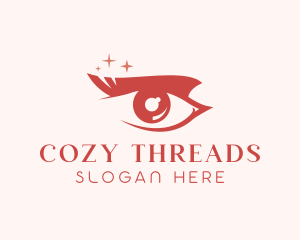 Red Eyelash Cosmetics logo design