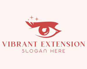 Red Eyelash Cosmetics logo design