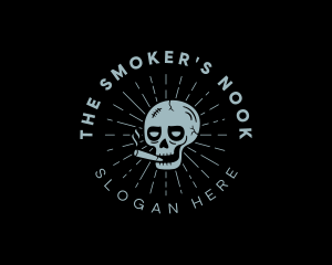 Cigarette Skull Smoker logo