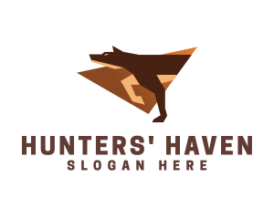 Modern Dog Hunter logo design