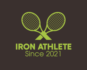 Athletic Tennis Racket  logo design