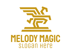 Modern Mythical Pegasus Logo