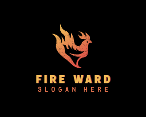 Fire Chicken Restaurant logo design