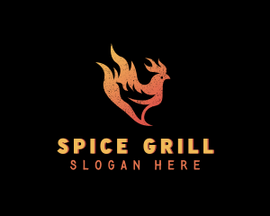 Fire Chicken Restaurant logo design