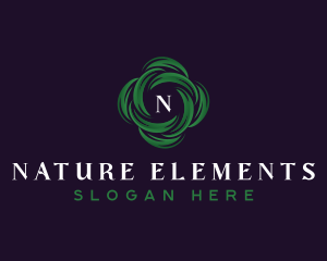 Natural Garden Leaves logo design