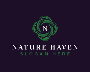 Natural Garden Leaves logo design