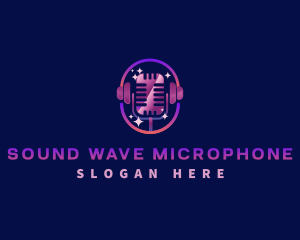 Microphone Headset Media logo design