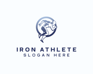 Running Sports Athlete logo design