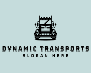 Transport Cargo Trucking logo design