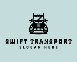 Transport Cargo Trucking logo design