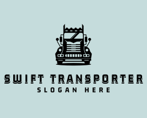 Transport Cargo Trucking logo design