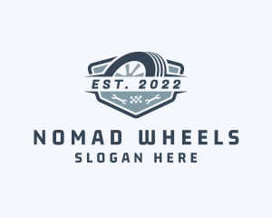 Racing Wheel Mechanic logo design