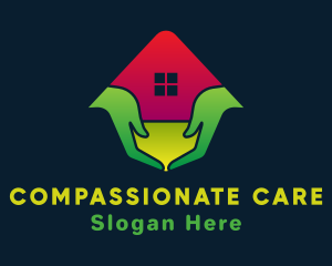 House Care Hand logo design