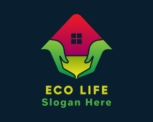 House Care Hand logo design