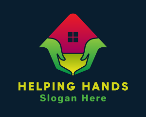 House Care Hand logo design