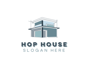 Architecture House Contractor logo design