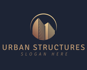 Commercial Building Structure logo design