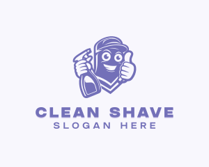 Disinfection Cleaning Spray logo design