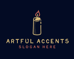 Wax Candle Decor logo design