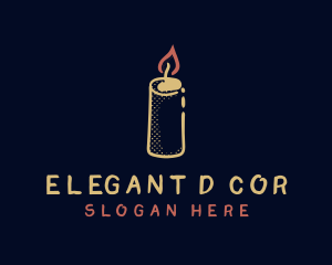 Wax Candle Decor logo design