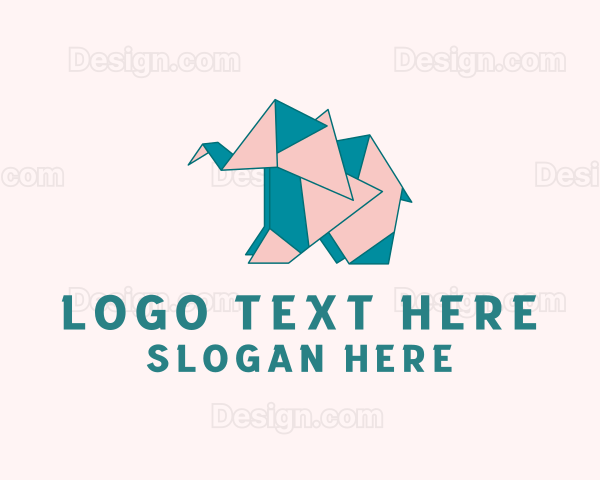 Paper Elephant Origami Logo