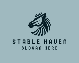 Horse Stallion Thoroughbred  logo design