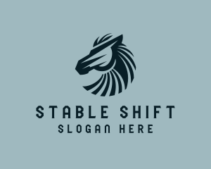 Horse Stallion Thoroughbred  logo design