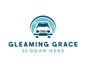 Car Wash Cleaning Sparkle logo design