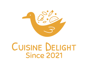 Yellow Duck Cuisine logo design