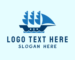 Nautical Sailing Ship logo