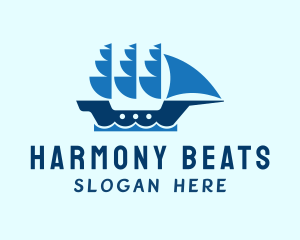 Nautical Sailing Ship logo