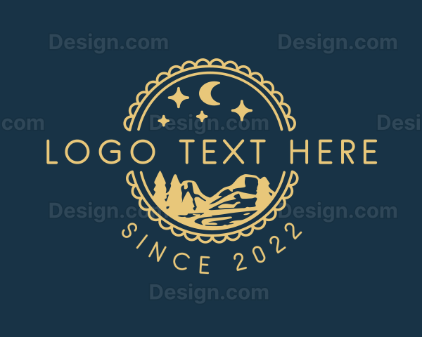 Night Camping Outdoor Logo