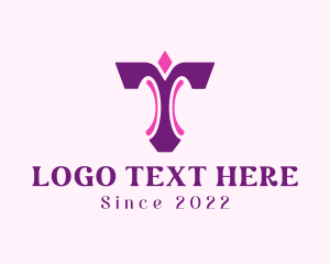 Beauty Cosmetics Letter T logo