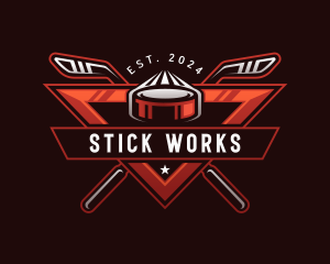 Hockey Sports Athlete logo design