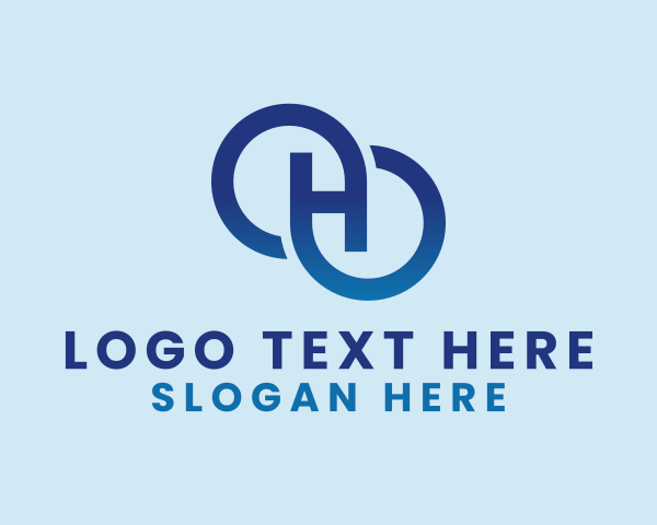 Letter H logo example 3