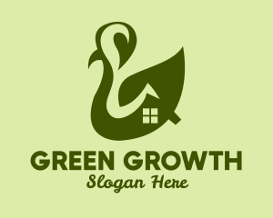 Green Leaf House  logo design