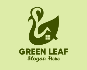 Green Leaf House  logo design