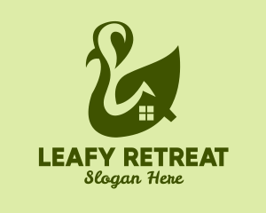 Green Leaf House  logo design