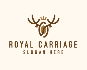 Royal Deer Cafe  logo design