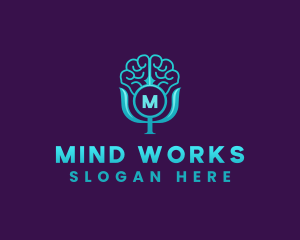 Psychology Mental Brain logo design