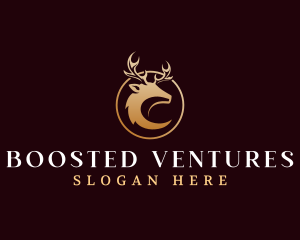 Luxury Deer Antler logo design