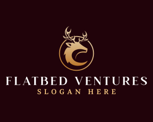 Luxury Deer Antler logo design