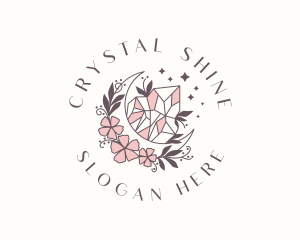 Mystical Crystal Gemstone logo