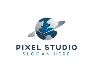 Pixel Globe Tech logo